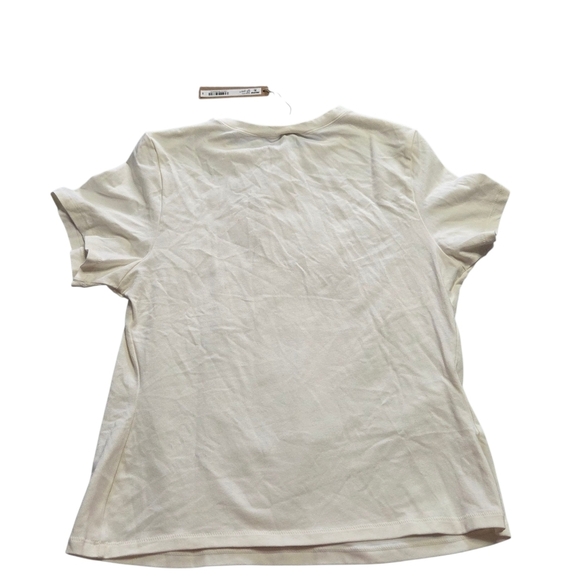 SKIMS COTTON JERSEY T SHIRT TOP Marble White Xlarge SHIRT NWT - Picture 2 of 3